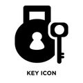 Key iconÃÂ  vector isolated on white background, logo concept of